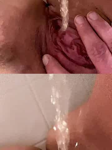 Marvelous snatch pissing