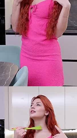 My18teens - Redhead Girl with Amazing Natural Boobs Fingering Her Pussy