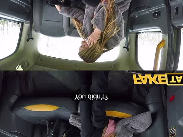 Busty Welsh MILF Stacey Saran jerks off and gets fucked in the back of a taxi