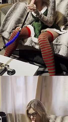 Kinky Elf Tests a Toy