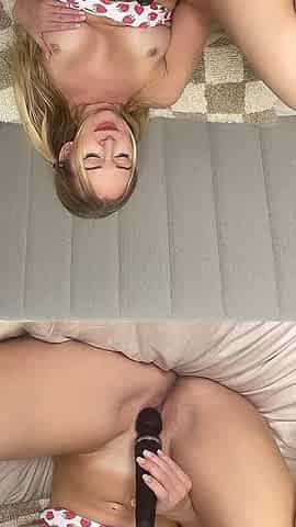 Strawberry Bikini Vibrator Orgasm