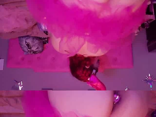 Sugar the Clown anal-plug masturbation