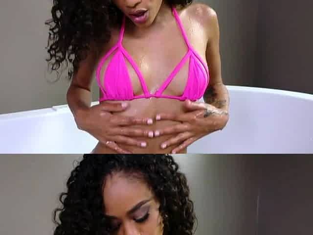 Ebony Stepsister Scarlit Scandal Caught By Creepy Stepbro
