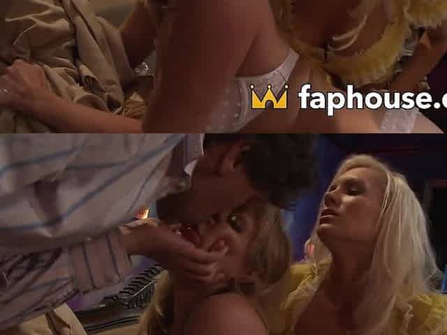 Erotic dolls sunk in cum after threesome with thick