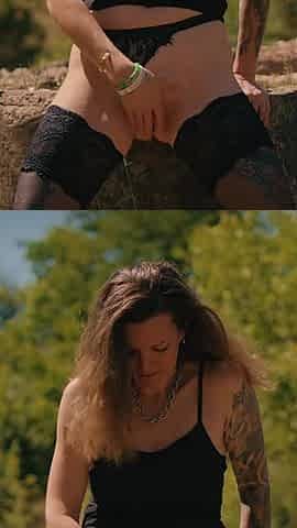 Hot MILF Fucked by Stranger Outdoor