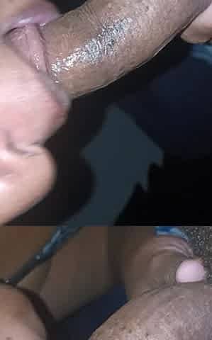 Massage the Dick with Her Mouth!!