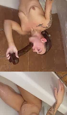 Shower Mouth/anal Training