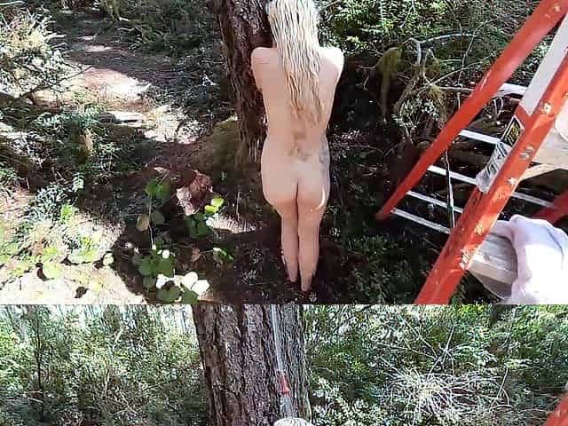 Youthful small shower outside