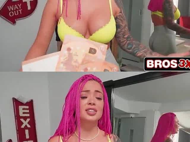 Pink-Haired Russian Immigrant Paid to Disrobe and Slam in Wild Anal Screw