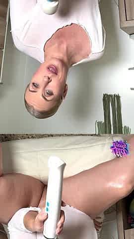 Big, Loud & Straight to the Point: Busty MILF's Explosive Hitachi Orgasm