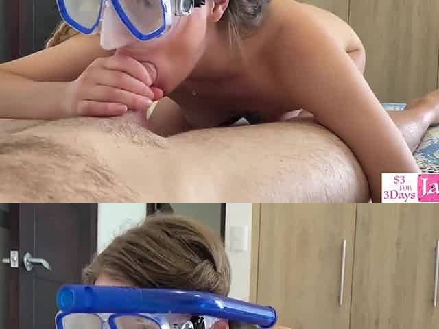 Amateur Girlfriend Giving Blowjob And Sex Just After Snorkeling