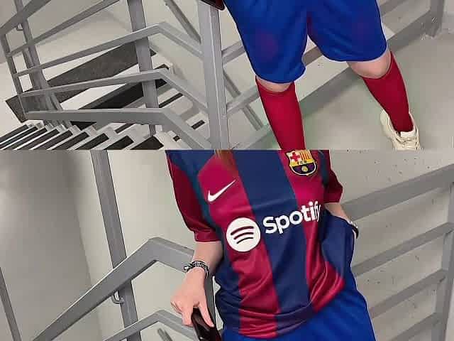 A Barcelona Supporter Banged By PSG Fan in The Corridors Of The Football Stadium !!!