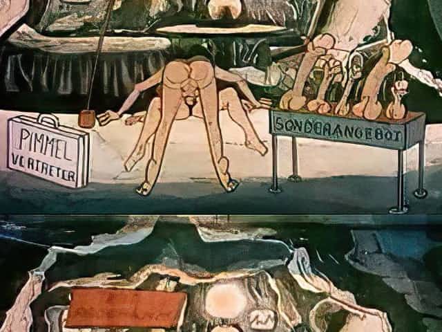 Cartoon classic of some perverted acts of athletic prowess