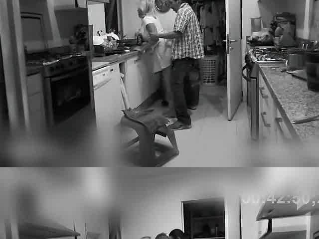 This bastard screwed the cleaning lady, but it was all caught on camera
