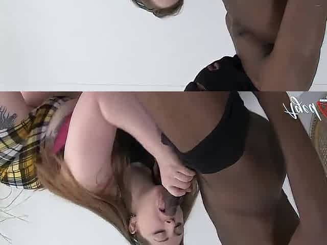 Large Gorgeous Woman Providing Oral job and Deepthroat for Large Ebony Dong