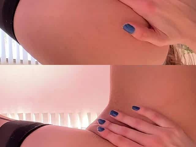 Brunette solo honey shows her masturbating skills