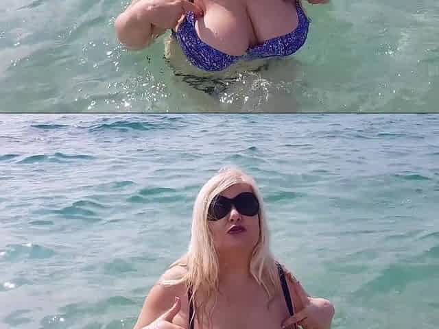 Streptease on a Nude Beach