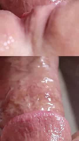 Excellent Close-up! Fucking a Wet Pussy and Covering It with Cum