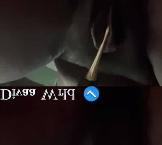 Pencil Dildo On Love button Untill I Cum - 7 Mins