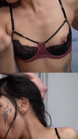 First Hardcore DP 3on1 for Newbie Tottooed 20 Yo
