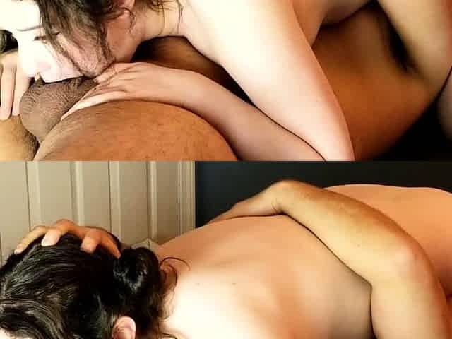 Brunette hookup amateur blowjob and dirtytalk sexdate