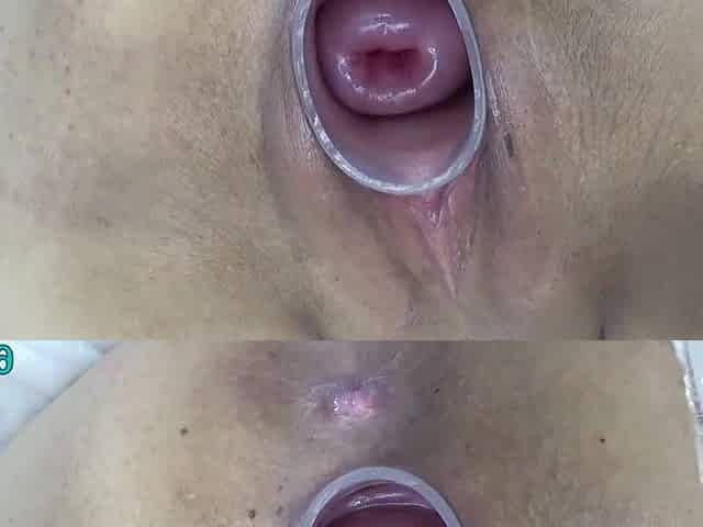 Older lesbian babes cervix playing and banging with household objects