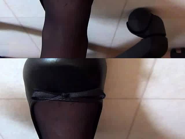 A nylon and foot fetish