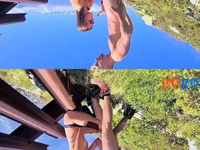 Redhead Teen Can't Finish Outdoor Quickie with Hung Guy
