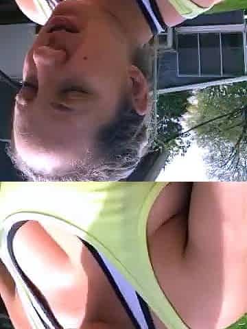 Horny big boobed fat chubby busty blonde