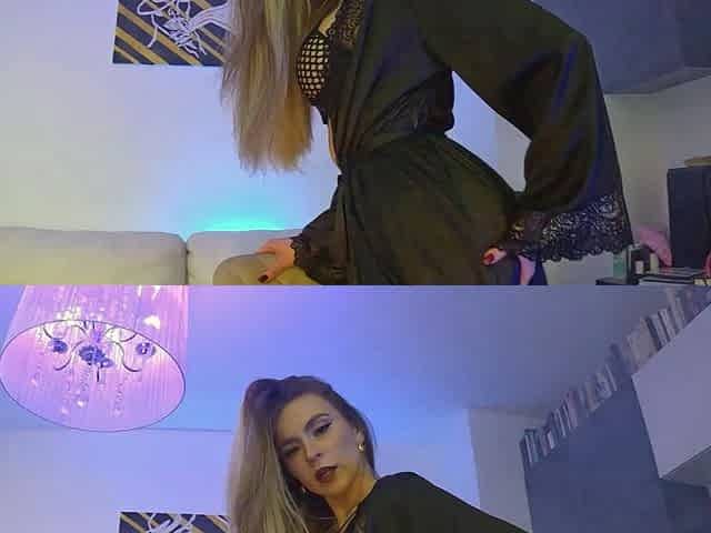 Samanta Gives the Sexiest Striptease Dance in Black Lingerie