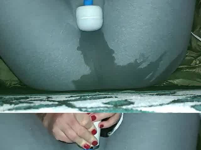 Lustful, Stay At Home Mama Squirts Throughout Yoga Panties