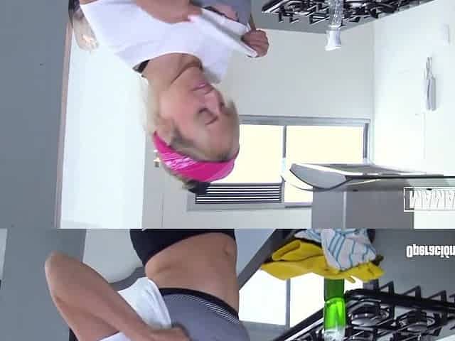 Tiny Large Bazookas Lalin girl Maid Drilled By A Huge Knob - MAMACITAZ