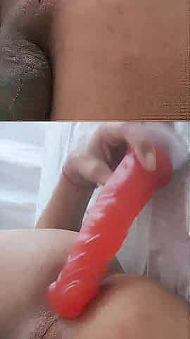 Filling this transgender booty with 26 centimeters.