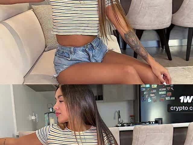 Tiny Colombian hotty is screwed wildly in the living room of her abode! Samy sun.