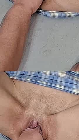 18-year-old Student in a Miniskirt Receives Fisting, Pussy Close-up