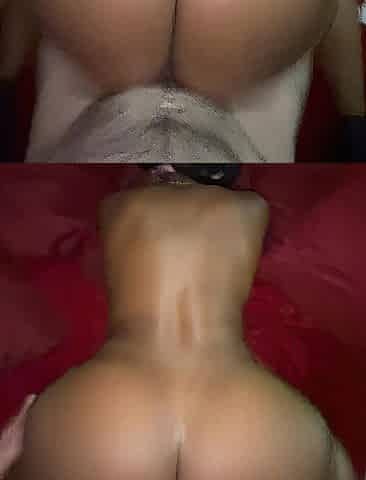 Mrs Kensington Throws Back her Large Ebony Booty on My Giant Knob