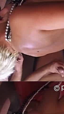 Cum & Piss Amateur Gangbang Party with Blindfolded Blonde MILF Mandy