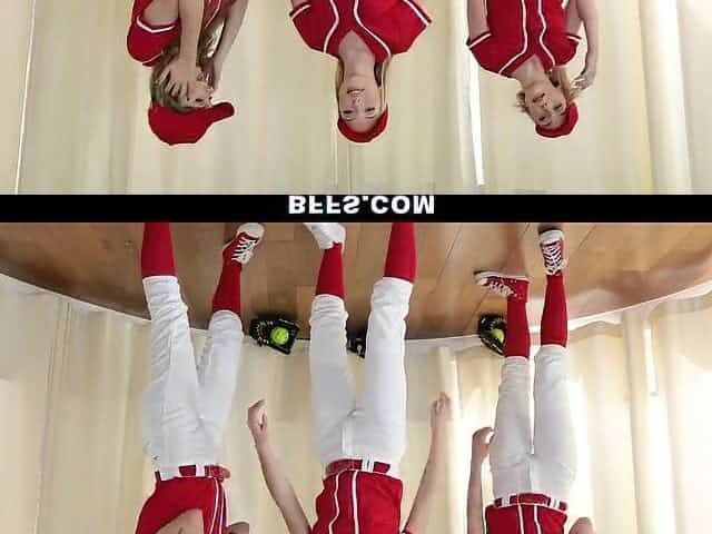 Lustful Trainer Rewards Hot Baseball Cuties In A Constricted Leggings After Winning The Cup