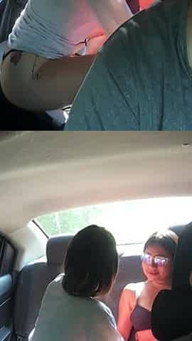 My lesbian friends fuck in the car on the way home.