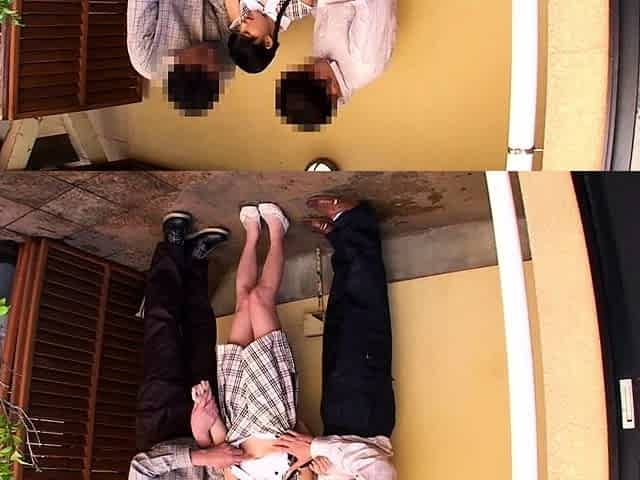 Young blonde gives blowjob and titjob to old guy