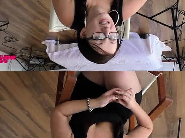 Chubby Brunette Big Boobs Dildo Masturbation