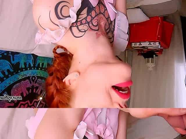 Redhead Babe Asks for Her First Anal, Anal Creampie
