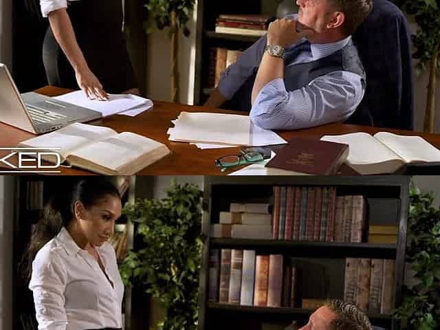 Hawt Latin chick Secretary Vicki Pursue Gets Drilled By Her Boss