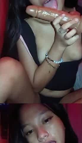 Mature asians up close toy and fingering masturbation action