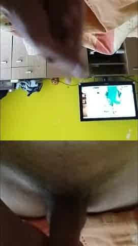 Little play with my large penis