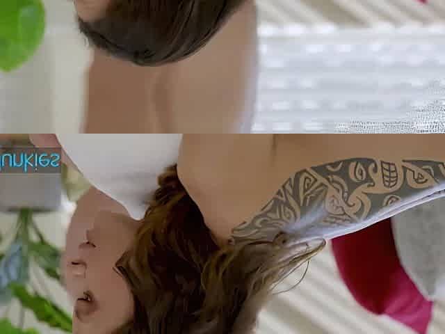 French Brunette Enjoys A Sensual Massage And A Hot Load On Her Round Ass
