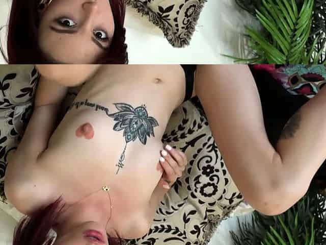 Beauty small tit amateur teen masturbating her shaved pussy