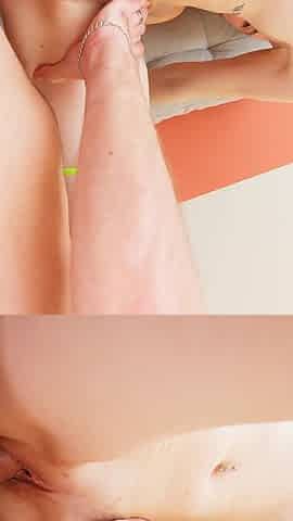 Rough Double Anal Penetration and DP for Skinny Ginger Slut Part 2