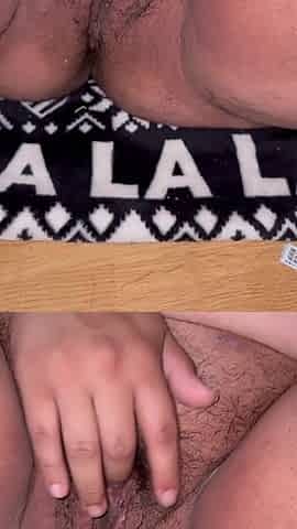 Chubby Girl Masturbates Quietly Before Bed with Some Squirts