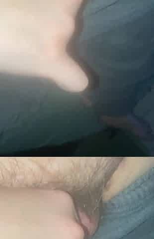 Masturbating and cumming with a jo-bag on